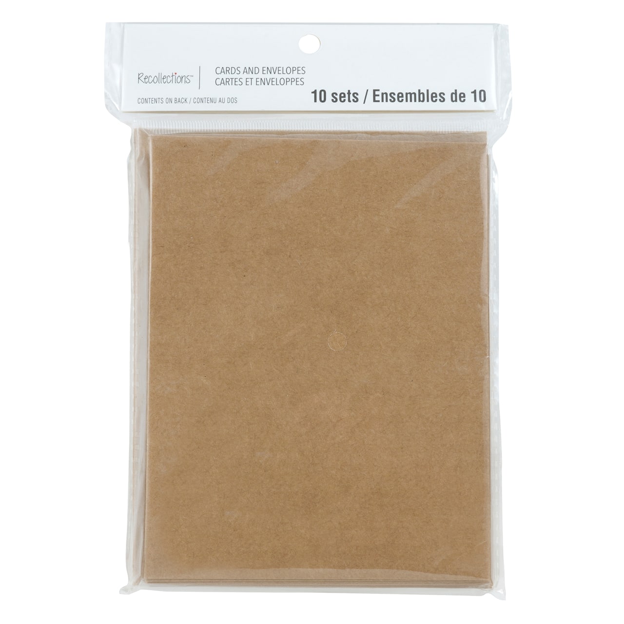 12 Packs: 10 ct. (120 total) 4.25" x 5.5" Kraft Fold Cards & Envelopes by Recollections™